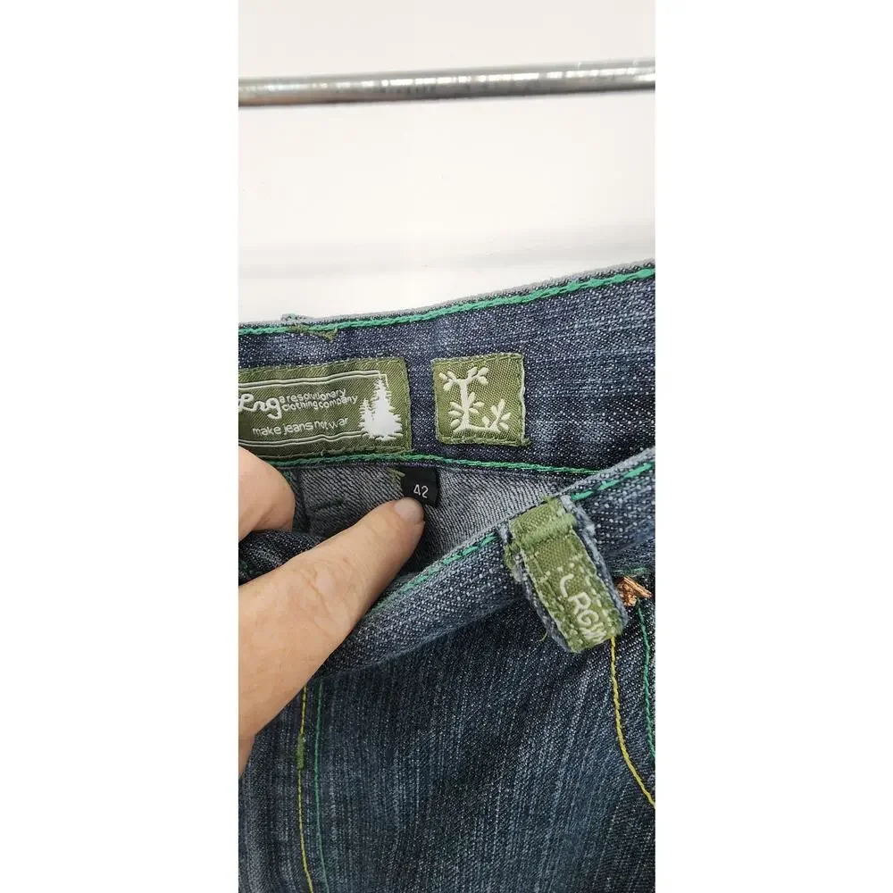 LRG Men's Large Pocket‎ Embroidered Jeans Size 42 X 33 Street Wear